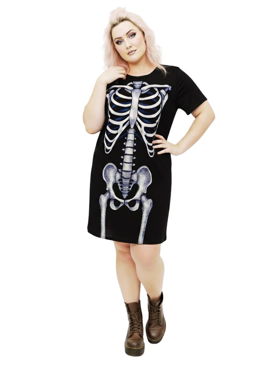 Vestido Mini Vest Esqueleto Skeleton