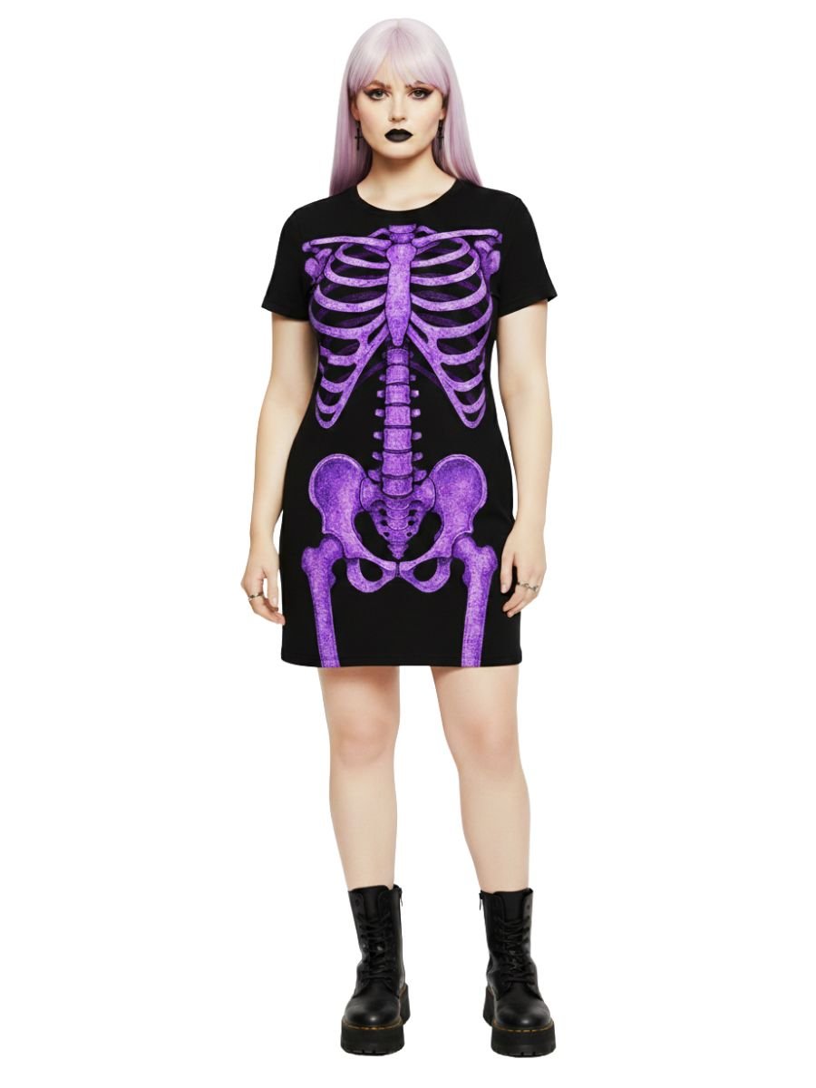 Vestido Mini Vest Esqueleto Skeleton