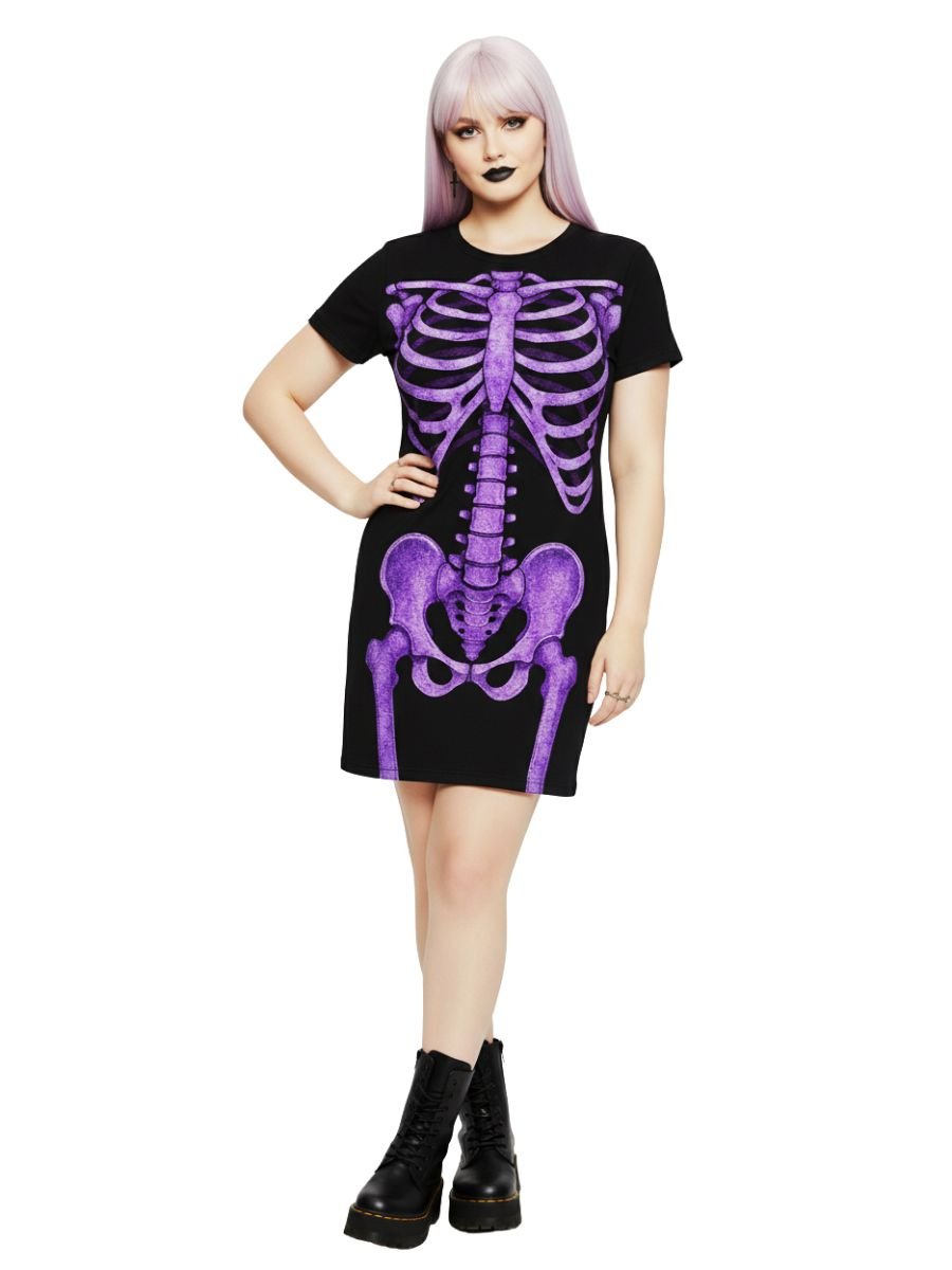 Vestido Mini Vest Esqueleto Skeleton