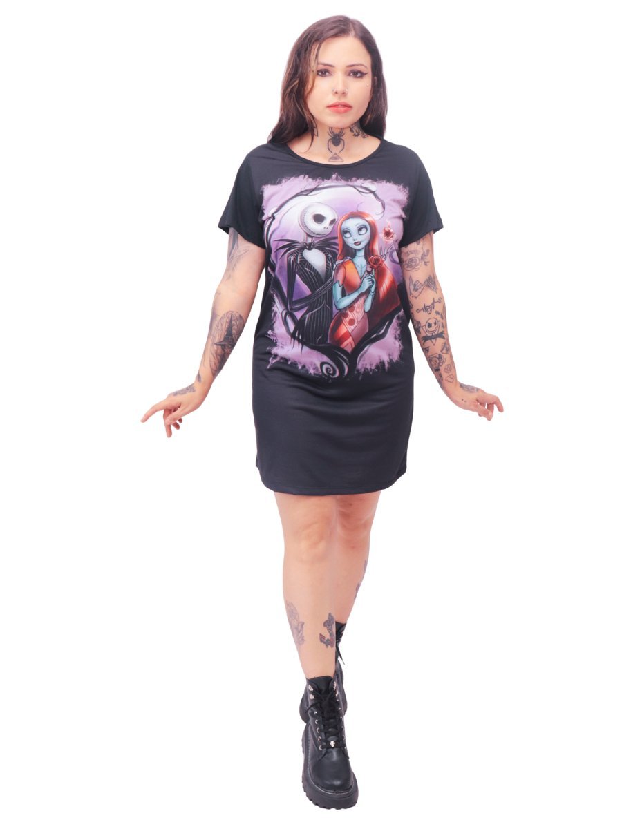 Vestido Mini Vest o Estranho Mundo de Jack