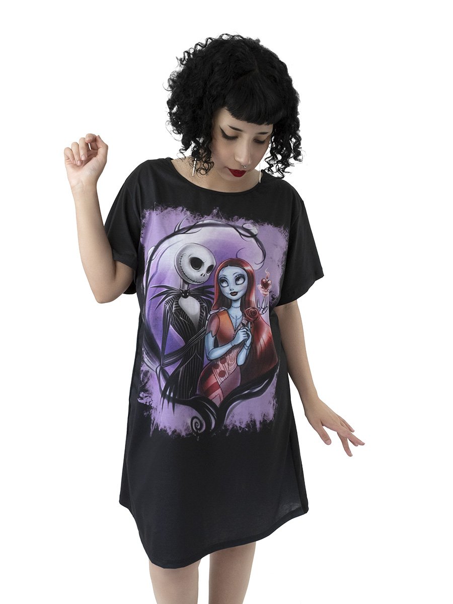 Vestido Mini Vest o Estranho Mundo de Jack