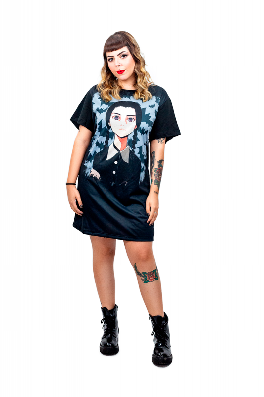 Vestido Mini Vest Wandinha Addams